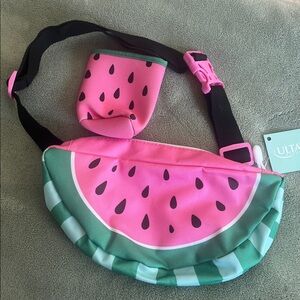 Watermelon fanny pack and coozie